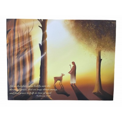 經文畫（耶穌與羊）大